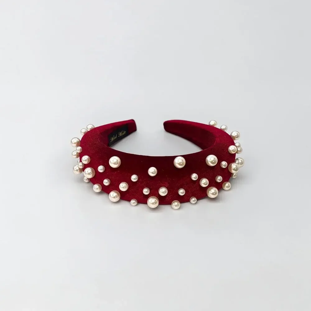 Women Elegant Pearls Headband